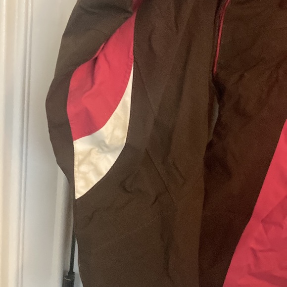 The North Face Hyvent Hooded Jacket Women’s Sz S/P Pink and Brown - Picture 12 of 13